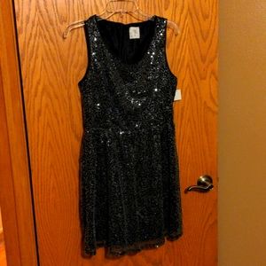 💫 sequined black dress